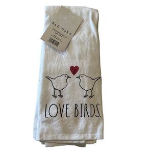 Rae Dunn Love Birds kitchen towels